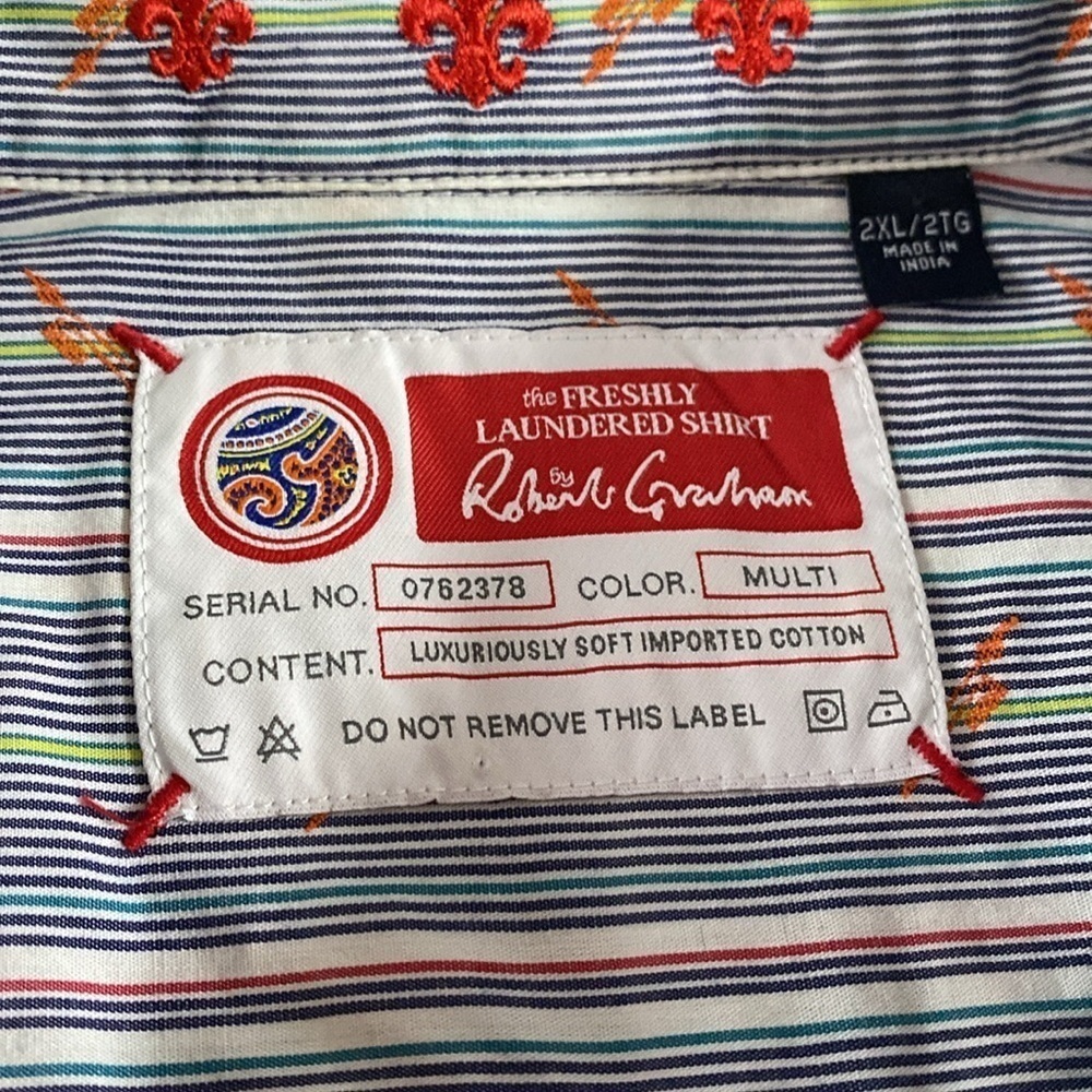 The Robert Graham Long-Sleeve Details Everywhere Freshly Laundered Shirt. S 2XL. - Picture 4 of 17